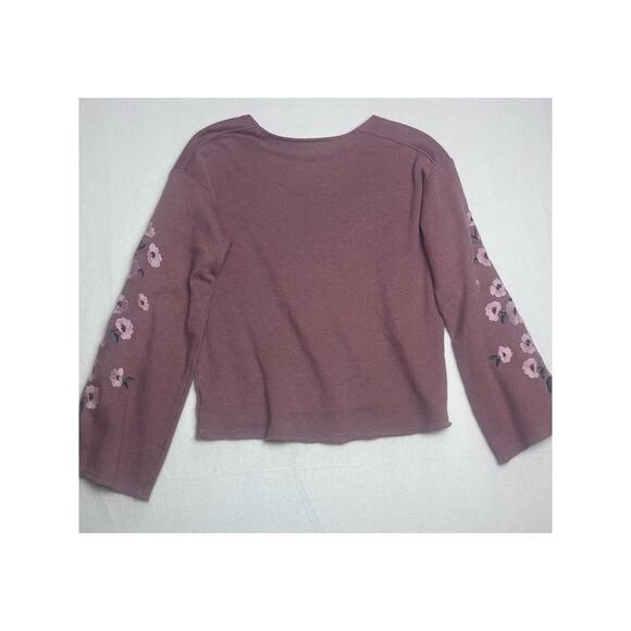 American Eagle Outfitters Bell Sleeve Embroidered Sweater Women's Size XS - Picture 4 of 5